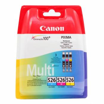 Zestaw trzech  tuszy Canon...