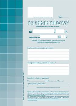 DZIENNIK BUDOWY (OFFSET)...