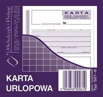 KARTA URLOPOWA (OFFSET)...