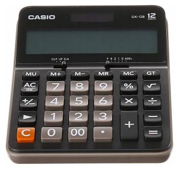 KALKULATOR CASIO DX-12B CZARNY